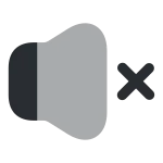 Volume Cross SVG Icon